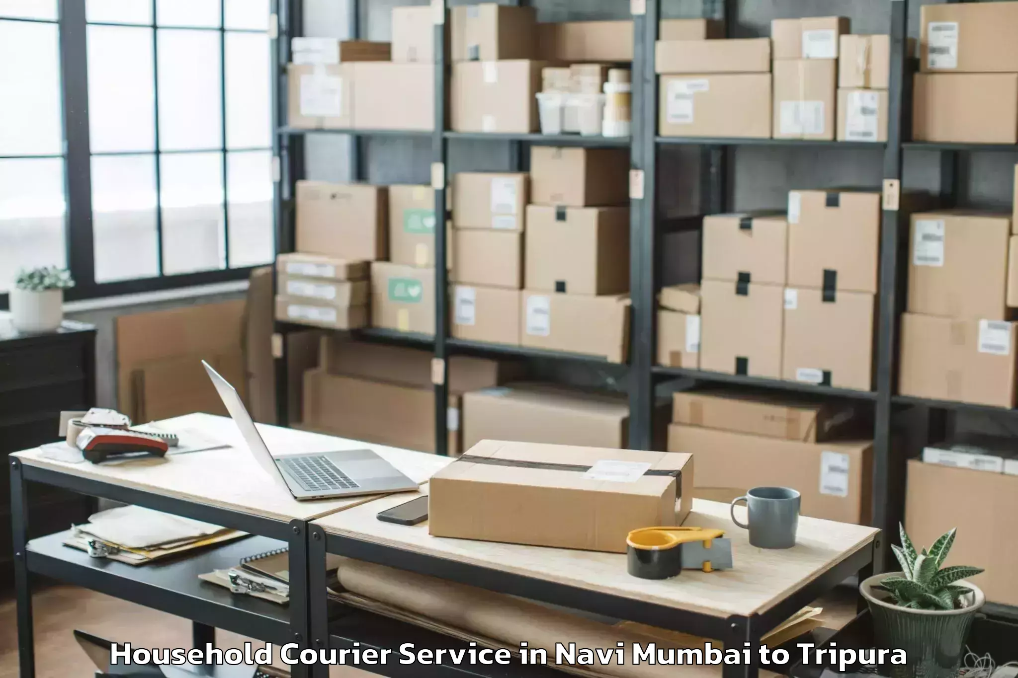 Affordable Navi Mumbai to Kakraban Household Courier